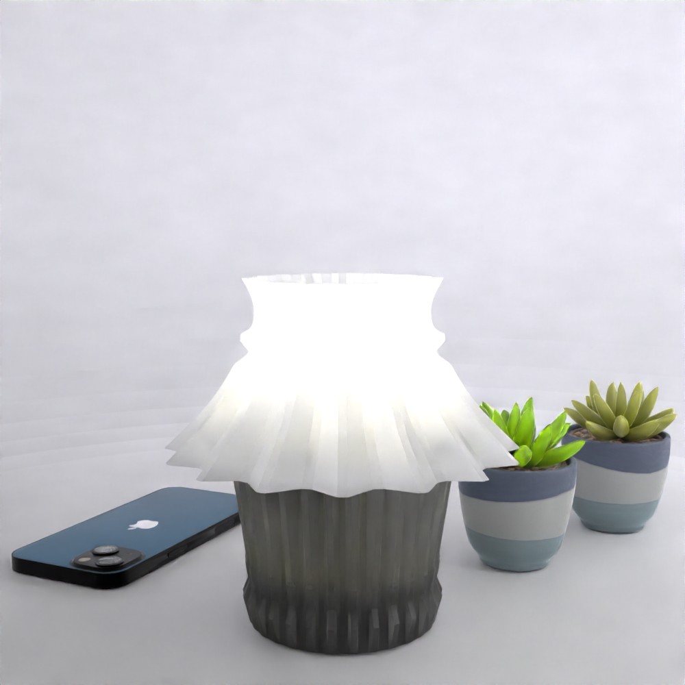 Geometric LED Lamp: Modern USB Night Light